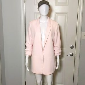 H&M pastel pink blazer size 14